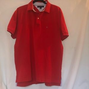 Tommy Hilfiger Red Polo Shirt